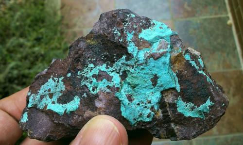 Pseudomalaquita<br />Novísimo San Fernando Mine, Cortijo Traslasierra, Oliva de Mérida, Comarca Tierra de Mérida-Vegas Bajas, Badajoz, Extremadura, Spain<br />9 x 6 cm<br /> (Autor: Cristalino)