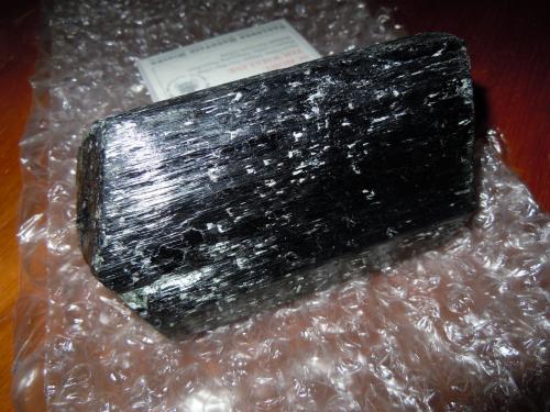 Schorl (Tourmaline Group)<br />Huya township, Mount Xuebaoding, Pingwu, Mianyang Prefecture, Sichuan Province, China<br />10.9 x 5.4 x x 5.1 cm<br /> (Author: Casimir Sarisky)