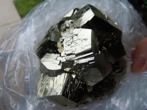 Pyrite<br />Huanzala Mine, Huallanca District, Dos de Mayo Province, Huánuco Department, Peru<br />7.9 x 6.6 x 4.3 cm<br /> (Author: Casimir Sarisky)