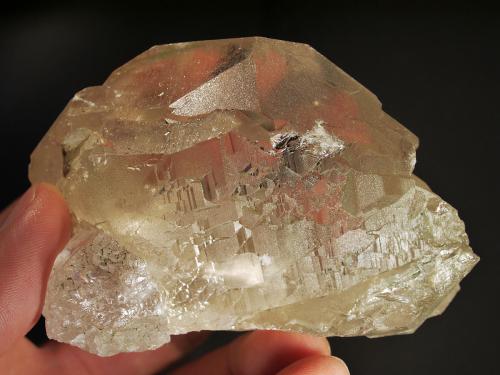 Quartz (gwindel)<br />Aiguille de Talèfre, Mont Blanc, Chamonix, Haute-Savoie, Auvergne-Rhône-Alpes, Francia<br />fov 8 cm<br /> (Author: ploum)