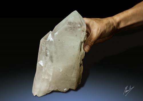 Cuarzo<br />Minas de San Finx, Vilacova, Lousame, Comarca Noia, La Coruña / A Coruña, Galicia / Galiza, España<br />200 x 120 mm. Peso 2500 g<br /> (Autor: Manuel Mesa)