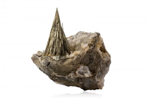 Millerite<br />Estabrook Park, Milwaukee, Condado Milwaukee, Wisconsin, USA<br />4,0 x 3,5 x 4,5 cm<br /> (Author: MIM Museum)