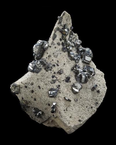 Bournonite<br />Víboras Mine, Machacamarca, Machacamarca District, Cornelio Saavedra Province, Potosí Department, Bolivia<br />23,0 x 20,0 x 20,0 cm<br /> (Author: MIM Museum)