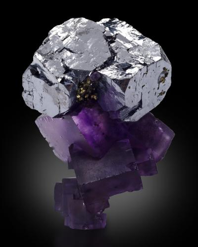 Galena<br />Denton Mine, Goose Creek Mine group, Harris Creek Sub-District, Hardin County, Illinois, USA<br />11,2 x 8,0 x 7,0 cm<br /> (Author: MIM Museum)