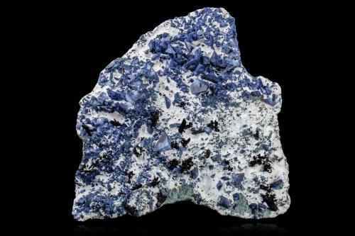 Benitoite, Neptunite and Joaquinite<br />California State Gem Mine (Benitoite Gem Mine), San Benito River headwaters area, Santa Rita Peak, New Idria District, San Benito County, California, USA<br />51.0 x 35.0 x 12.0 cm<br /> (Author: MIM Museum)