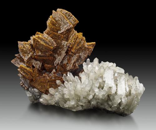 Helvine and Quartz<br />Huanggang Mines, Hexigten Banner (Kèshíkèténg Qí), Chifeng (Ulanhad), Inner Mongolia Autonomous Region, China<br />20.0 x 12.0 x 14.0 cm<br /> (Author: MIM Museum)