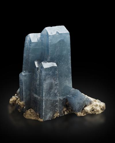 Celestine<br />Maybee Quarry, Maybee, Monroe County, Michigan, USA<br />Main crystal size: 8.0 cm<br /> (Author: MIM Museum)