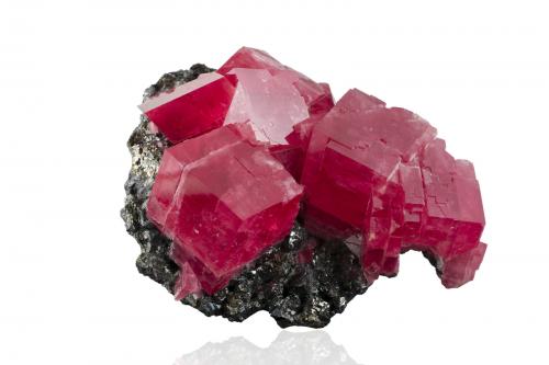 Rhodochrosite<br />Mina Sweet Home, Good Luck pocket, Monte Bross, Distrito Alma, Condado Park, Colorado, USA<br />14,5	 x	11,0	x	8,0	cm<br /> (Author: MIM Museum)