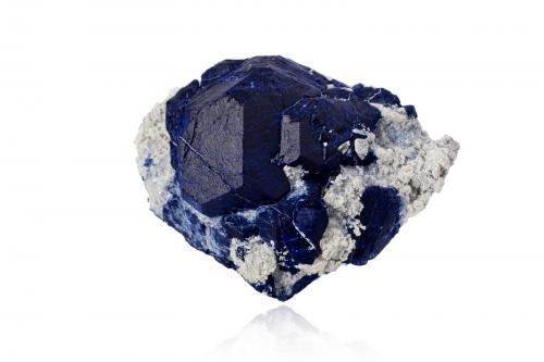 Lazurite<br />Sar-e Sang, Koksha Valley, Khash & Kuran Wa Munjan Districts, Badakhshan Province, Afghanistan<br />10,0	 x	8,0	x	6,5	cm<br /> (Author: MIM Museum)