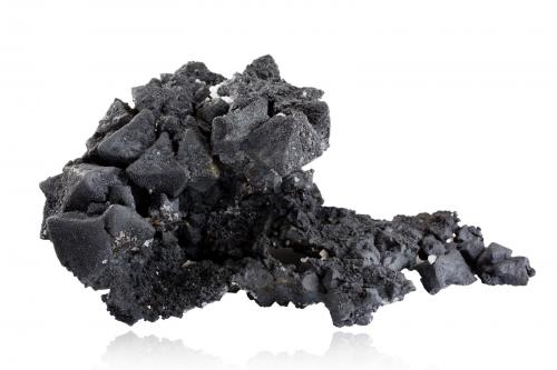 Acanthite<br />Imiter Mine, Jebel Saghro, Imiter District, Tinghir Province, Drâa-Tafilalet Region, Morocco<br />20,0 	x	13,0	x	8,5	cm<br /> (Author: MIM Museum)