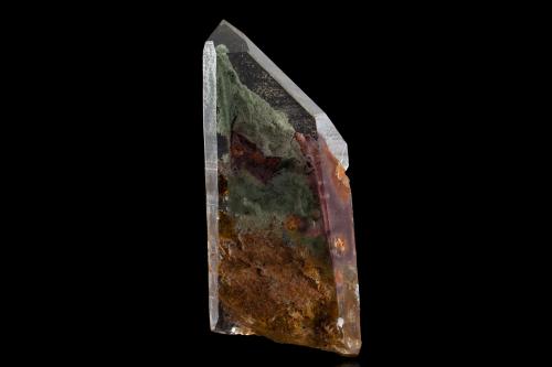 Quartz with Chlorite inclusions<br />Diamantina, Jequitinhonha, Minas Gerais, Brasil<br />14,5 x 6,5 x 2,0 cm<br /> (Author: MIM Museum)