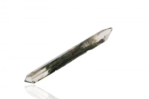 Doubly terminated Quartz with Chlorite inclusions<br />Diamantina, Jequitinhonha, Minas Gerais, Brasil<br />28,5 x 3,5 x 3,0 cm<br /> (Author: MIM Museum)