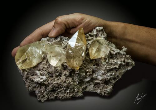 Calcita<br />Elmwood Mine, Carthage, Central Tennessee Ba-F-Pb-Zn District, Smith County, Tennessee, USA<br />200 x 108 mm. Peso 1350 g<br /> (Autor: Manuel Mesa)