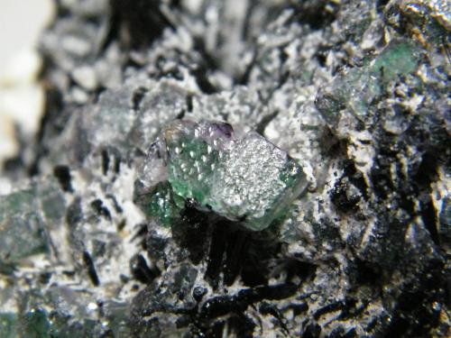 Fluorite and Schorl<br />Erongo Mountain, Usakos, Erongo Region, Namibia<br />200x130x120mm<br /> (Author: Heimo Hellwig)