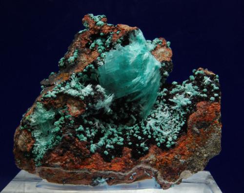 Auricalcita<br />Mina Ojuela, Mapimí, Municipio Mapimí, Durango, México<br />7 x 5 x 4 cm.<br /> (Autor: Ricardo Fimia)