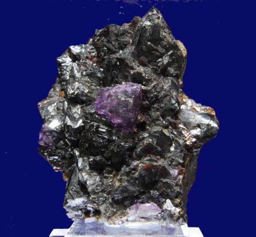 Esfalerita y Fluorita<br />Mina Elmwood, Carthage, Distrito Central Tennessee Ba-F-Pb-Zn, Condado Smith, Tennessee, USA<br />10 x 7 x 6 cm<br /> (Autor: Ricardo Fimia)