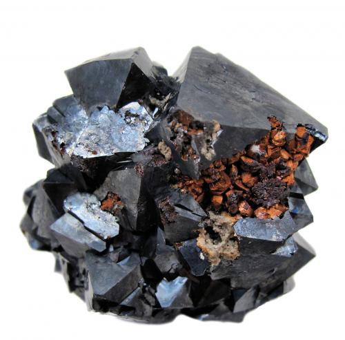 Cuprita, Cobre, Plata<br />Rubtsovskoe Mine, Rubtsovsky District, Altai Krai, Russia<br />53 mm x 48 mm x 30 mm<br /> (Autor: Carles Millan)