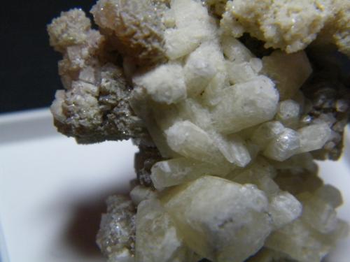 Aragonite (variety tarnowitzite)<br />Tsumeb Mine, Tsumeb, Otjikoto Region, Namibia<br />40x35mm<br /> (Author: Heimo Hellwig)
