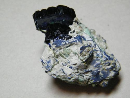 Azurite<br />Tsumeb Mine, Tsumeb, Otjikoto Region, Namibia<br />60x40mm<br /> (Author: Heimo Hellwig)