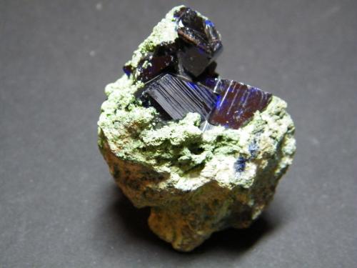 Azurite<br />Tsumeb Mine, Tsumeb, Otjikoto Region, Namibia<br />50x45mm<br /> (Author: Heimo Hellwig)