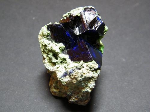 Azurite<br />Tsumeb Mine, Tsumeb, Otjikoto Region, Namibia<br />50x45mm<br /> (Author: Heimo Hellwig)