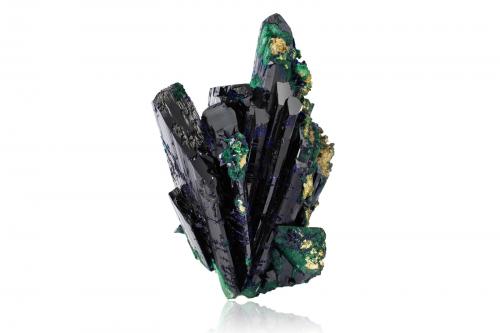 Azurite with Malachite<br />Tsumeb Mine, Tsumeb, Otjikoto Region, Namibia<br />17,5	x	12,5	x	8,5	cm<br /> (Author: MIM Museum)