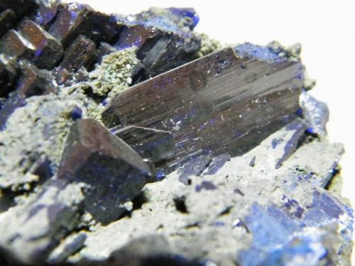 Azurite<br />Tsumeb Mine, Tsumeb, Otjikoto Region, Namibia<br />70x60mm<br /> (Author: Heimo Hellwig)