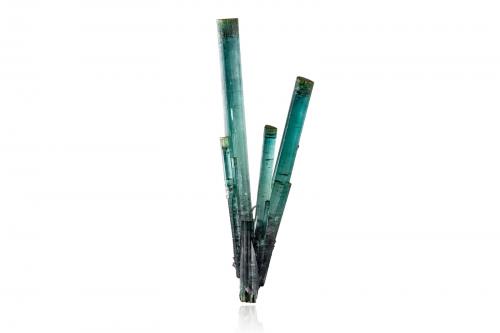 Elbaite<br />Pederneira claim, São José da Safira, Governador Valadares, Vale do Rio Doce, Minas Gerais, Brazil<br />9,0	x	3,5	x	20,0	cm<br /> (Author: MIM Museum)
