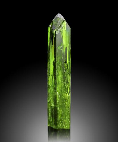 Diopside<br />Karo Pit, D-Block Mine, Merelani Hills, Lelatema Mountains, Simanjiro District, Manyara Region, Tanzania<br />5,0	x	5,0	x	11,0	cm<br /> (Author: MIM Museum)
