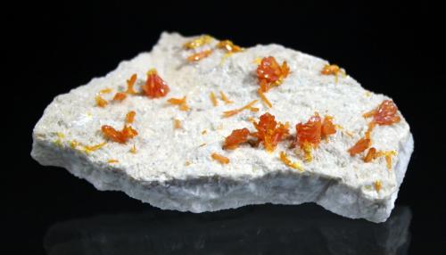 Orpiment<br />Elbrusskiy Mine, Elbrus Mountain, Kabardino-Balkarian Republic, Northern Caucasus Region, Russia<br />7 x 3.7 cm<br /> (Author: Don Lum)