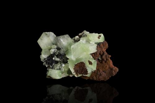 Adamite (variety cuprian adamite)<br />Ojuela Mine, Mapimí, Municipio Mapimí, Durango, Mexico<br />8,5	x	7,0	x	3,0	cm<br /> (Author: MIM Museum)