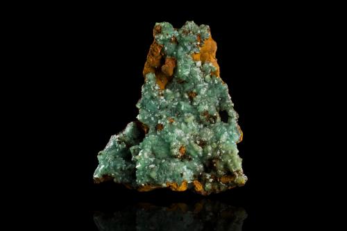 Adamite (variety cuprian adamite)<br />Ojuela Mine, Mapimí, Municipio Mapimí, Durango, Mexico<br />10,0	x	9,0	x	5,0	cm<br /> (Author: MIM Museum)