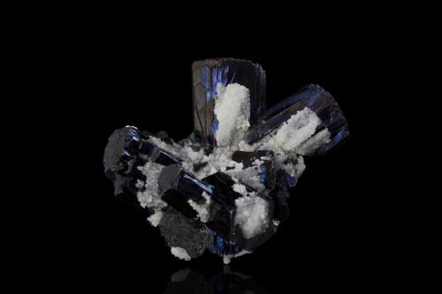 Pyrargyrite and Calcite<br />San Luis shaft, Fresnillo de González Echeverría (Fresnillo), Municipio Fresnillo, Zacatecas, Mexico<br />7,5	x	6,5	x	5,5	cm<br /> (Author: MIM Museum)