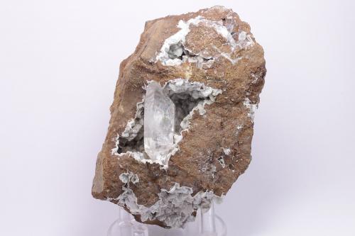 Quartz, Calcite, Siderite<br />Uffeln Quarry, Ibbenbüren, Steinfurt, Münsterland, North Rhine-Westphalia/Nordrhein-Westfalen, Germany<br />10 x 8 x 7 cm aprox.<br /> (Author: Ivan Blanco (PDM))