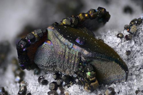 Siderita<br />Socavón Santa Bárbara (El Arteal Tunnel), Almagrera Range, Cuevas del Almanzora, Comarca Levante Almeriense, Almería, Andalusia, Spain<br />Campo de visión 5 mm<br /> (Autor: Juan Miguel)