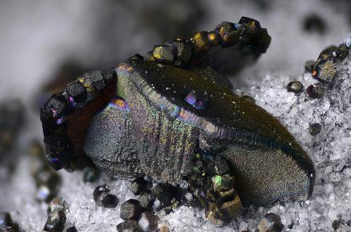 Siderita<br />Socavón Santa Bárbara (Túnel El Arteal), Sierra Almagrera, Cuevas del Almanzora, Comarca Levante Almeriense, Almería, Andalucía, España<br />Campo de visión 5 mm<br /> (Autor: Juan Miguel)