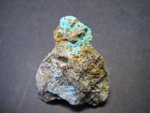 Auricalcita<br />Mines de Can Montsant, Can Montsant (Massís del Montnegre), Hortsavinyà, Tordera, Comarca Maresme, Barcelona, Cataluña / Catalunya, España<br />4 x 5 cm.<br /> (Autor: prcantos)