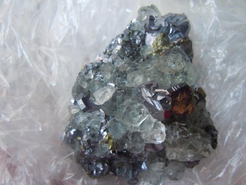 Water Clear Fluorite<br />First Sovetskii Mine, Dalnegorsk, Dalnegorsk Urban District, Primorsky Krai, Russia<br />8.4 x 6.2 cm<br /> (Author: Casimir Sarisky)