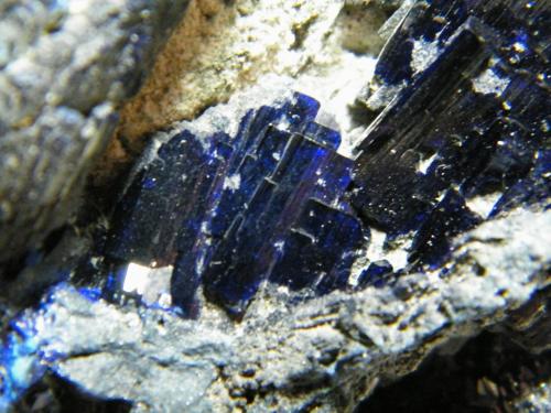 Azurite<br />Tsumeb Mine, Tsumeb, Otjikoto Region, Namibia<br />110x90x50mm<br /> (Author: Heimo Hellwig)