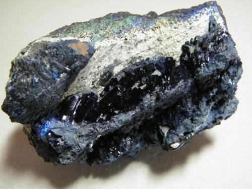 Azurite<br />Tsumeb Mine, Tsumeb, Otjikoto Region, Namibia<br />110x90x50mm<br /> (Author: Heimo Hellwig)