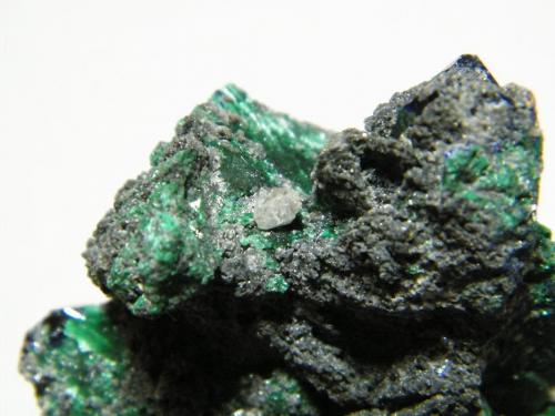 Mottramite, Malachite, Azurite<br />Tsumeb Mine, Tsumeb, Otjikoto Region, Namibia<br />70x50mm<br /> (Author: Heimo Hellwig)