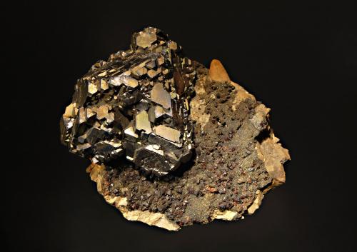 Galena<br />Ballard Mine, Baxter Springs, Picher Field, Tri-State District, Cherokee County, Kansas, USA<br />8.5 x 10.0 cm<br /> (Author: crosstimber)