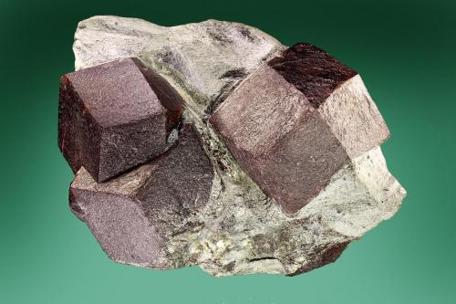 Almandine<br />Rossrugg, Ziller Valley (Zillertal), North Tyrol, Tyrol/Tirol, Austria<br />8 cm<br /> (Author: Gerhard Brandstetter)