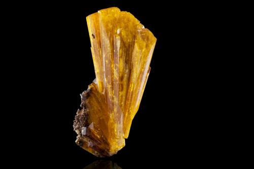 Legrandite<br />Ojuela Mine, Mapimí, Municipio Mapimí, Durango, Mexico<br />2,5	x	1,5	x	5,5	cm<br /> (Author: MIM Museum)