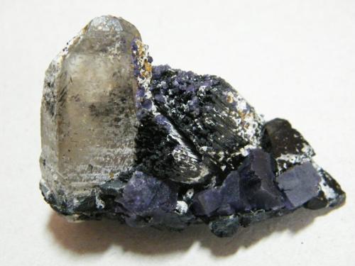 Quartz, Fluorite, Schorl<br />Erongo Mountain, Usakos, Erongo Region, Namibia<br />60x40mm<br /> (Author: Heimo Hellwig)