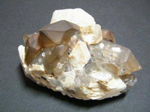 Microcline, Quartz, Topaz<br />Kleine Spitzkoppe, Spitzkopje area, Karibib District, Erongo Region, Namibia<br />100x60x60mm<br /> (Author: Heimo Hellwig)