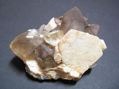 Microcline, Quartz, Topaz<br />Kleine Spitzkoppe, Spitzkopje area, Karibib District, Erongo Region, Namibia<br />100x60x60mm<br /> (Author: Heimo Hellwig)