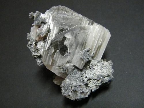 Hydrocerussite coating Cerussite<br />Tsumeb Mine, Tsumeb, Otjikoto Region, Namibia<br />90x100x60mm<br /> (Author: Heimo Hellwig)