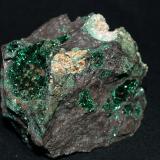 Malachite<br />Zagora Province, Drâa-Tafilalet Region, Morocco<br />6.5x5.5x5 cm''s<br /> (Author: Joseph DOliveira)