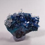 Shattuckite, QuartzRancho Jacalito, Cuitaca, Municipio Santa Cruz, Sonora, México24 mm x 23 mm x 10 mm (Author: Don Lum)